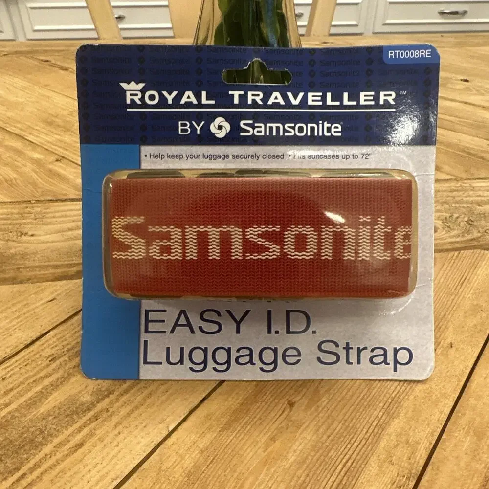NEW‎ Samsonite Royal Traveller Luggage Strap RED RT0008RE Easy ID Airport Travel